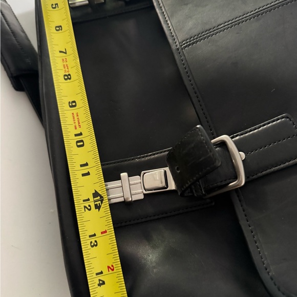 Coach black leather computer attache - Picture 7 of 13